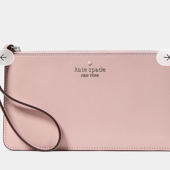 Kate Spade Lucy Medium L-Zip Wristlet In tutu pink - Picture 6 of 6